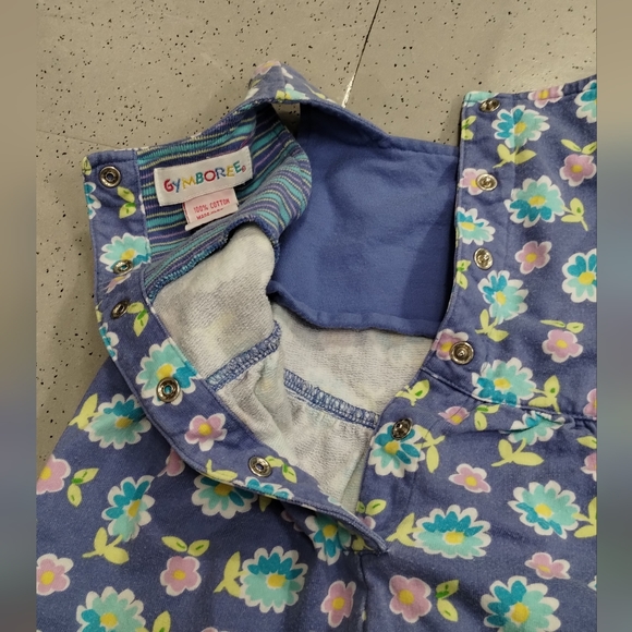 Vintage Gymboree Baby Girls Floral Bubble Romper xx small fairycore - Picture 5 of 16